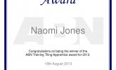 2013 Tiler of the Year – Naomi Jones