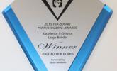 2015 Winner Excellence In Service Large Builder