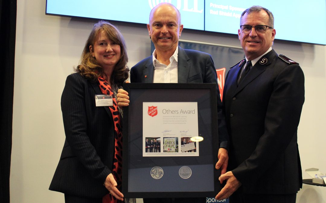 Dale Alcock honoured with top Salvos award