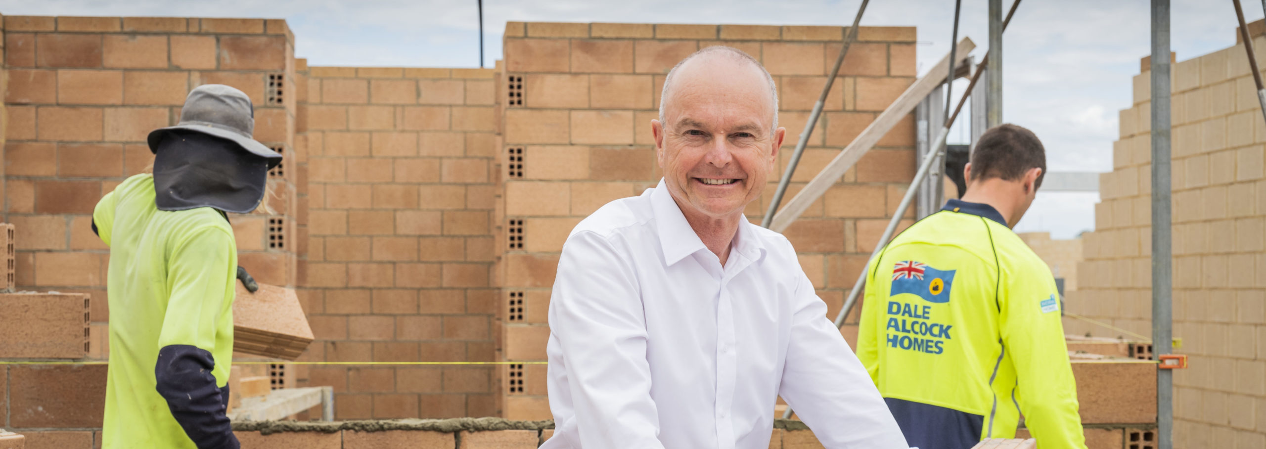 Dale Alcock on site