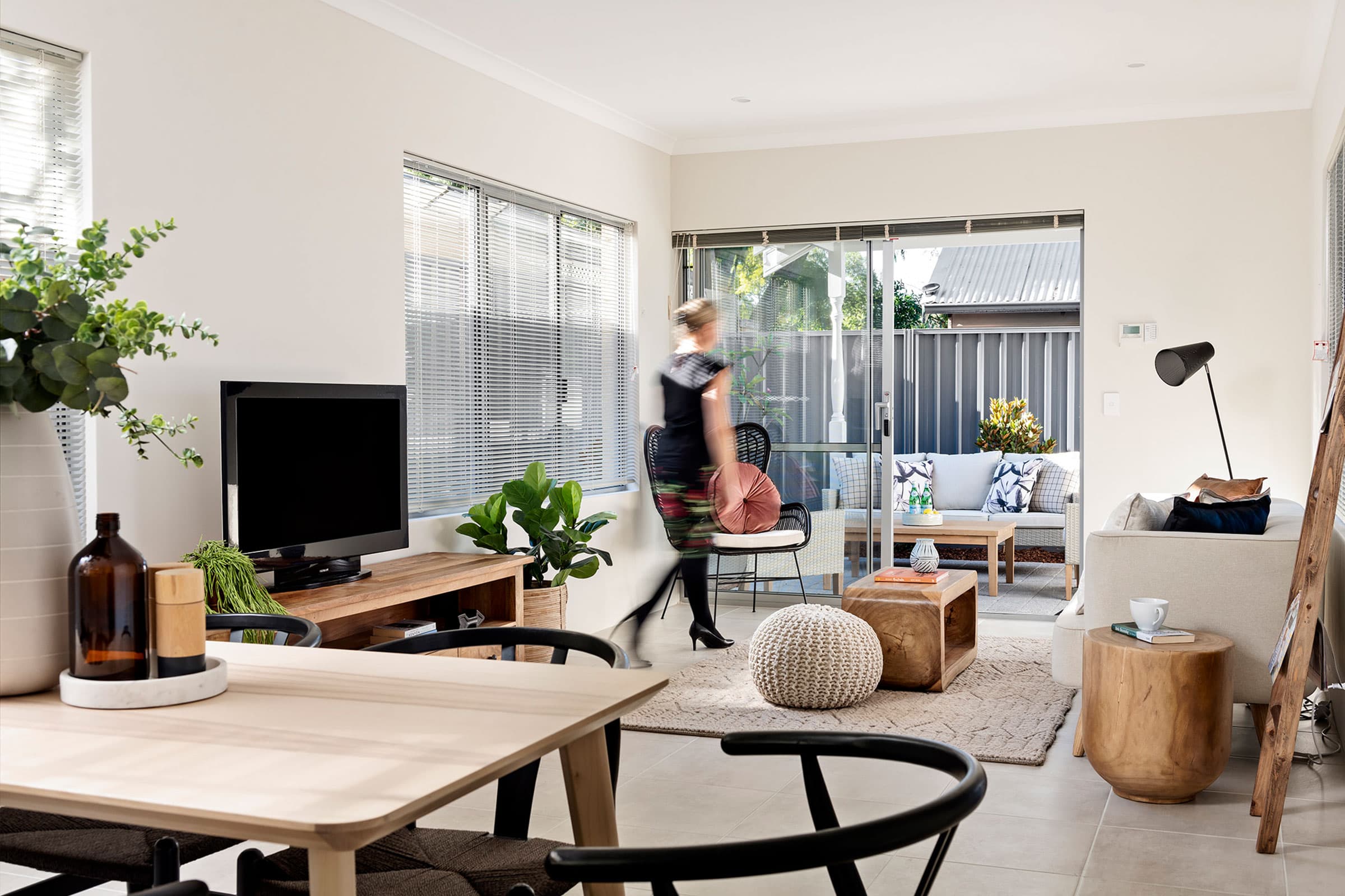 Walking through living room-blurb